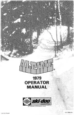 Предварительный просмотр 1 страницы BOMBARDIER ski-doo ALPINE 1979 Operator'S Manual