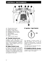 Preview for 12 page of BOMBARDIER Ski-Doo Elan 1982 Operator'S Manual