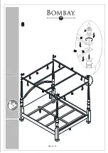 Предварительный просмотр 8 страницы BOMBAY HERNING QUEEN 4 POSTER BED Manual