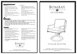 BOMBAY Normandy Swivel Chair Quick Start Manual предпросмотр