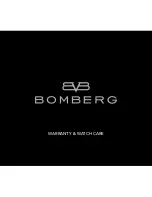 Предварительный просмотр 1 страницы Bomberg 1968 - 3 Hands Warranty & Instruction Manual