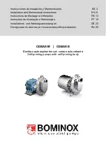 Bominox CEBAX-M Installation And Maintenance Instructions Manual предпросмотр