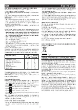 Предварительный просмотр 21 страницы Bompani 96 PB Series Instructions For Use And Maintenance Manual