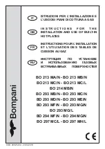 Bompani - BO 293 ME/N Instructions For The Installation And Use предпросмотр