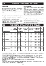 Предварительный просмотр 12 страницы Bompani BO210VC/N Instructions For Use And Maintenance Manual