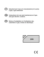 Bompani BO857EB Instructions For Use And Maintenance Manual предпросмотр