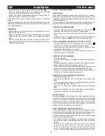 Preview for 22 page of Bompani BO953CA Instructions For Use And Maintenance Manual