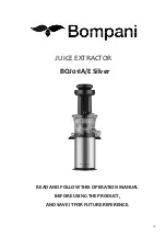 Предварительный просмотр 11 страницы Bompani BOJ01IA/E Operation Manual