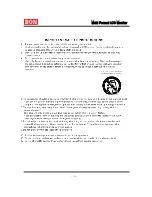 Preview for 3 page of bon BXM-170LS Operating Instructions Manual