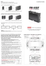 bon FM-055F Quick Start Manual предпросмотр