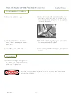 Preview for 20 page of Bona Bona Belt AMO110000.3 Operating Manual