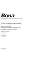 Preview for 2 page of Bona DCS Operation And Maintenance Manual