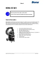 Preview for 4 page of Bona DCS25 User Manual