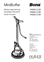 Bona MiniBuffer Operating Instructions Manual preview