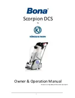 Bona Scorpion DCS Owner'S Operation Manual preview
