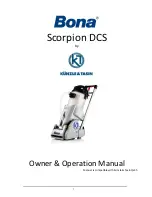 Предварительный просмотр 1 страницы Bona Scorpion DCS Owner'S Operation Manual