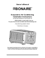 Preview for 1 page of BONAIRE 5000CFM Owner'S Manual