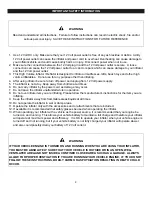 Preview for 5 page of BONAIRE BAHV12 Operator'S Manual