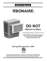 Preview for 1 page of BONAIRE Durango 2800 Owner'S Manual