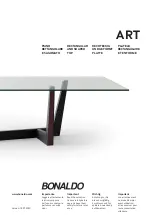 Предварительный просмотр 1 страницы Bonaldo Art Dining Table Manual