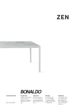 Предварительный просмотр 1 страницы Bonaldo ZEN Manual