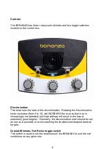 Preview for 6 page of BONANZA metal detector User Manual