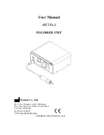 Bonart ART-PL3 User Manual предпросмотр