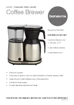 Bonavita BV1500TSEU Manual preview