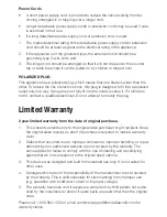 Предварительный просмотр 4 страницы Bonavita BV1902DW User Manual