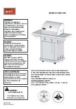 Предварительный просмотр 1 страницы Bond GSS1916A Owner'S Manual