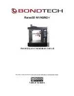 Bondtech Raise3D N1 Assembly And Installation Manual предпросмотр