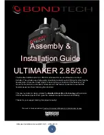 Предварительный просмотр 1 страницы Bondtech ULTIMAKER 2.85 Installation Manual