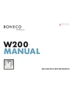 Preview for 1 page of Boneco W200 Instructions For Use Manual