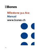 Предварительный просмотр 1 страницы Bones Milestone 312 Ace Manual