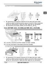 Предварительный просмотр 73 страницы BONFIGLIOLI ACTIVE ACT2 Series Quick Start Manual