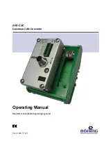 Boning AHD-CUC Operating Manual preview