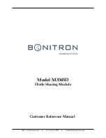 Предварительный просмотр 1 страницы bonitron M3345D Customer Reference Manual