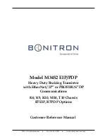 bonitron M3452 Customer Reference Manual preview