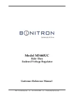 Preview for 1 page of bonitron M3460UC Customer Reference Manual