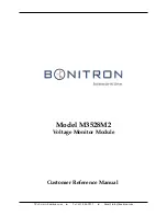 Предварительный просмотр 1 страницы bonitron M3528M2 Customer Reference Manual