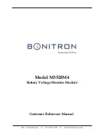 Предварительный просмотр 1 страницы bonitron M3528M4 Customer Reference Manual