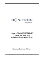 Предварительный просмотр 1 страницы bonitron M3534B Customer Reference Manual