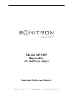 bonitron M3545P Reference Manual preview