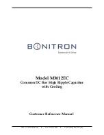 Preview for 1 page of bonitron M3612EC Customer Reference Manual