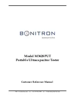 bonitron M3628PUT Reference Manual preview