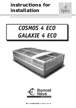 Bonnet Neve EPTA COSMOS 4 ECO Instructions For Installation Manual предпросмотр