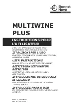 Preview for 1 page of Bonnet Neve MULTIWINE PLUS User Instructions