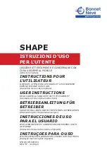 Preview for 1 page of Bonnet Neve SHAPE User Instructions