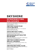 Предварительный просмотр 1 страницы Bonnet Neve SkyShine User Instructions