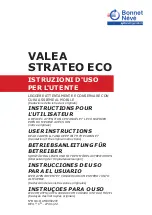 Bonnet Neve VALEA STRATEO ECO User Instructions preview